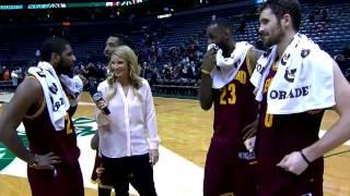 JR Smith pulls off epic videobomb as Cavs celebrate division title