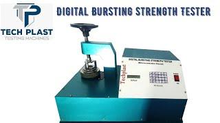 Digital Bursting Strength Tester | Techplast Testing Machines | Manufacturer of Bursting Tester