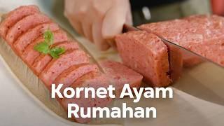 KORNET AYAM HALAL RUMAHAN ! RESEP HOMEMADE CHICKEN LUNCHEON !