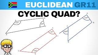 Circle Geometry Grade 11 : Cyclic Quadrilateral Practice