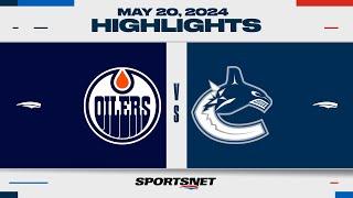 NHL Game 7 Highlights | Oilers vs. Canucks - May 20, 2024