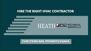 Ductless HVAC Contractor Cheltenham PA - Mini Split Installer Cheltenham - Heath Mechanical Services