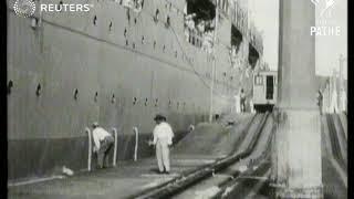 New York Fleet on way to Safeguard Panama Canal (1930)