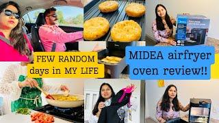 *NEW*FEW RANDOM days in LIFE/VISITED HUSBAND’s office/MIDEA TWO ZONE AIR FRYER OVEN REVIEW UNBOXING