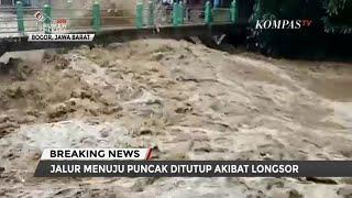 Ini Derasnya Arus Sungai di Pusat Kota Bogor