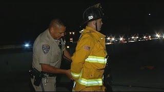 CHP officer handcuffs Chula Vista Firefighter caught on camera by CBS 8