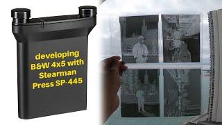 How I Develop B&W 4x5 Film! | Stearman Press SP-445