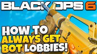 How YOUTUBERS ALWAYS GET *EASY LOBBIES* in BLACK OPS 6!  *BOT LOBBY* COD BO6 Gameplay