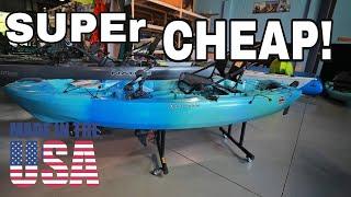 Cheap, US made Pedal Drive Kayak  Perception Crank 10.0 Fishing Kayak walkthrough