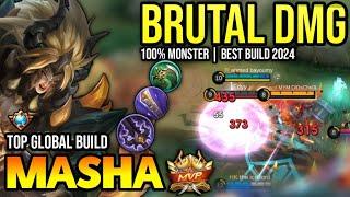 MASHA BEST BUILD 2024 | TOP GLOBAL MASHA GAMEPLAY | MOBILE LEGENDS