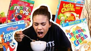 Eating Cereal For the First Time (taste testing)