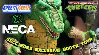 NECA Toys SDCC 2023 TMNT Booth Tour Walkthrough with Trevor Zammit and Tokka Oroku