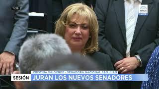 SENADORA ELECTA POR LA PROV DE SAN JUAN CRISTINA LOPEZ VALVERDE  29-11-17