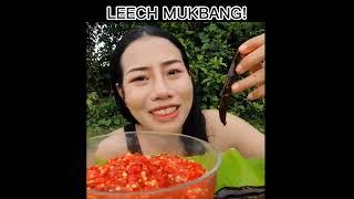 Ms Jin Su eating leech! #mukbang #leechmukbang