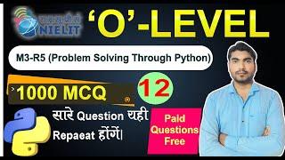 1000 Question-Marathon Class Python (M3-R5.1) || O Level Python Marathon | Python Important Jan-2025