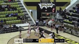 Highlights. Boys Varsity Basketball. Robinson Senators @ Clinton Yellowjackets