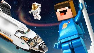 NOOB Astronaut  LEGO Minecraft vs LEGO CITY - Animation
