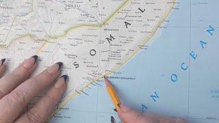 ASMR ~ Banaadir, Somalia History & Geography (Mogadishu) ~ Soft Spoken Map Tracing Google Earth