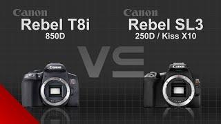 Canon EOS Rebel T8i (850D) vs Canon EOS Rebel SL3 (250D / Kiss X10i)