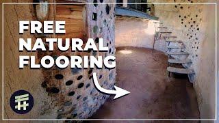 Amazing, Safe, & Free! Our Adobe Floor in Off-Grid Earthbag Home!