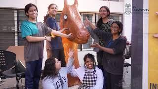 "Preparations for Kala Ghoda Arts Festival: Students create stunning installations"