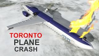 How Plane Crash & Flip Over in Toronto?