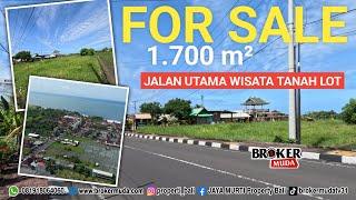 DIJUAL TANAH PINGGIR JALAN UTAMA TANAH LOT || 1.700M²