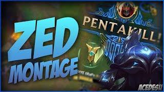 League of Legends Zed Montage Season 7 (Pentakill + Outplays) - AceDesu