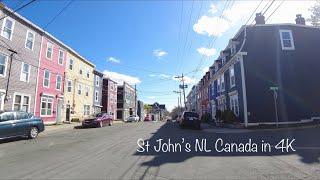 #51) St John's, NL, Canada: Walking in downtown neighbourhood [4K]