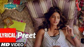 Lyrical: "Preet" Song | Khoobsurat | Jasleen Royal | Sonam Kapoor, Fawad Khan