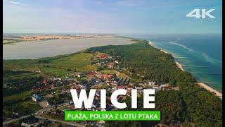 WICIE nad morzem, Plaża, Polska z drona 4K 2022