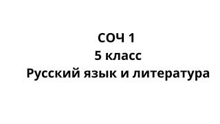 СОР-СОЧ ТЖБ-БЖБ Русский язык и литература 5 класс Орыс тілі және әдебиет 5 сынып