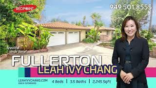 풀러톤 I 단층집 I 럭셔리홈 I 리모델한집  I 최고의 학군 I Leah Ivy Chang I 마당 넓은집 I Fullerton home I Single story house