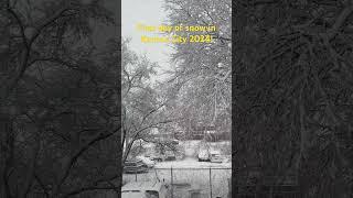 First day of snow in Kansas City 1/9/24.