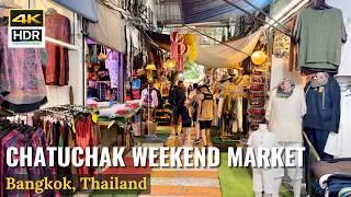 Strolling The World's LARGEST Outdoor Market: Chatuchak Weekend Market Bangkok, Thailand [4K HDR]