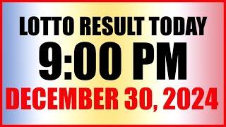 Lotto Result Today 9pm Draw December 30, 2024 Swertres Ez2 Pcso