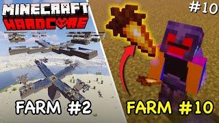 I Built 10 MUST HAVE Farms In Hardcore Minecraft 1.21!