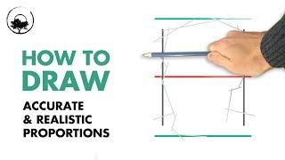 Drawing Proportions Tutorial - Method for Drawing Portraits & Other Subjects