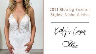 EXCUSIVE WEDDING DRESS TRY ON | Brand New 2021 Blue by Enzoani Bridal Gowns