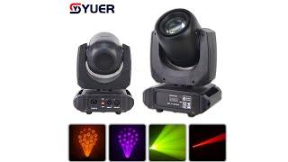 YUER™️ 150W LED Moving Head Beam Light With Rainbow Effect Professional 16 Prisms Stage Lighting