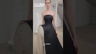 The mille-feuille dress by #ramialaliofficial Did you know couture is also about math!Pearls...