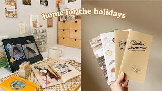 Home for the Holidays  Patreon party, packing shop orders, journaling vlog | Abbey Sy