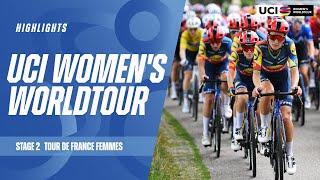 Tour de France Femmes - Stage 2 Highlights | 2024 UCI Women's WorldTour