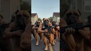 Epic Dog vs Cat Battle  Fat Ginger Cat vs Dogs  Funny Animal War #shorts