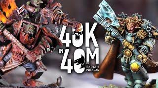 A Mighty Krumpin'! Orks vs Space Wolves. Warhammer 40k in 40m Battle Report