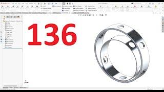 تمارين علي سوليدووركس 2024 || تمرين رقم 136- Solidworks Exercise 136