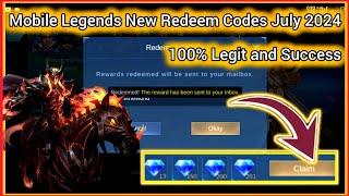 Mobile Legends Redeem Codes July 6 2024 - MLBB diamond redeem code Today 100% legit and Success 