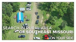 Law enforcement agencies conducting search in rural area of southeast Missouri