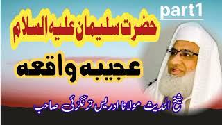 Moulana Sheikh IDREES Saheb "Waqiya Hazrat Sulaiman (A.S)"