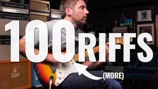 100 More Riffs (A Brief History Of Rock N' Roll) IN ONE TAKE!